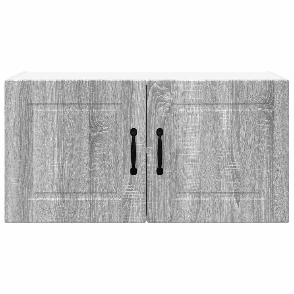 Kitchen Wall Cabinet with Shelf Grey Sonoma 80 x 31 x 40 cm