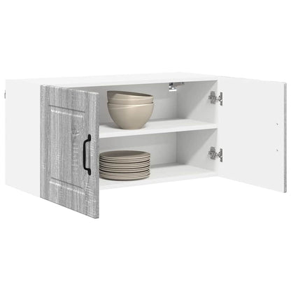 Kitchen Wall Cabinet with Shelf Grey Sonoma 80 x 31 x 40 cm