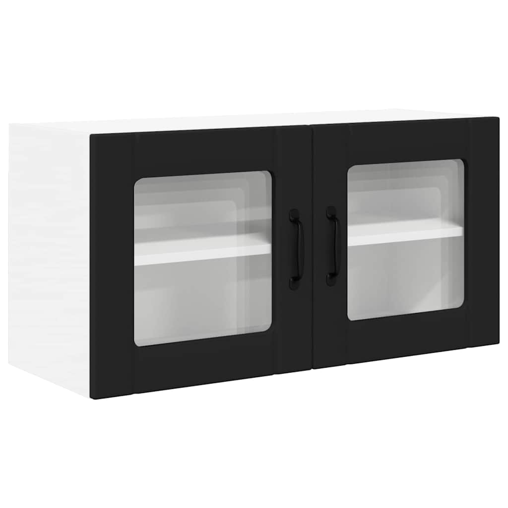 Kitchen Wall Cabinet Black 80 x 31 x 40 cm Engineered Wood