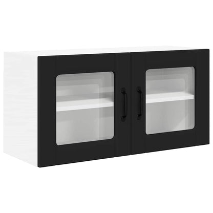 Kitchen Wall Cabinet Black 80 x 31 x 40 cm Engineered Wood