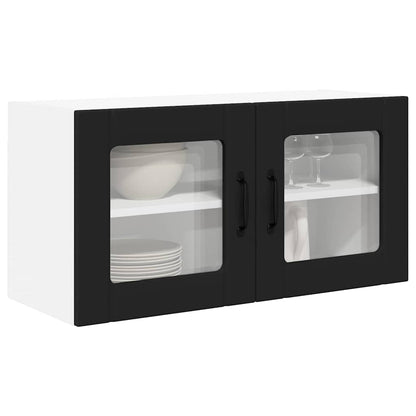 Kitchen Wall Cabinet Black 80 x 31 x 40 cm Engineered Wood
