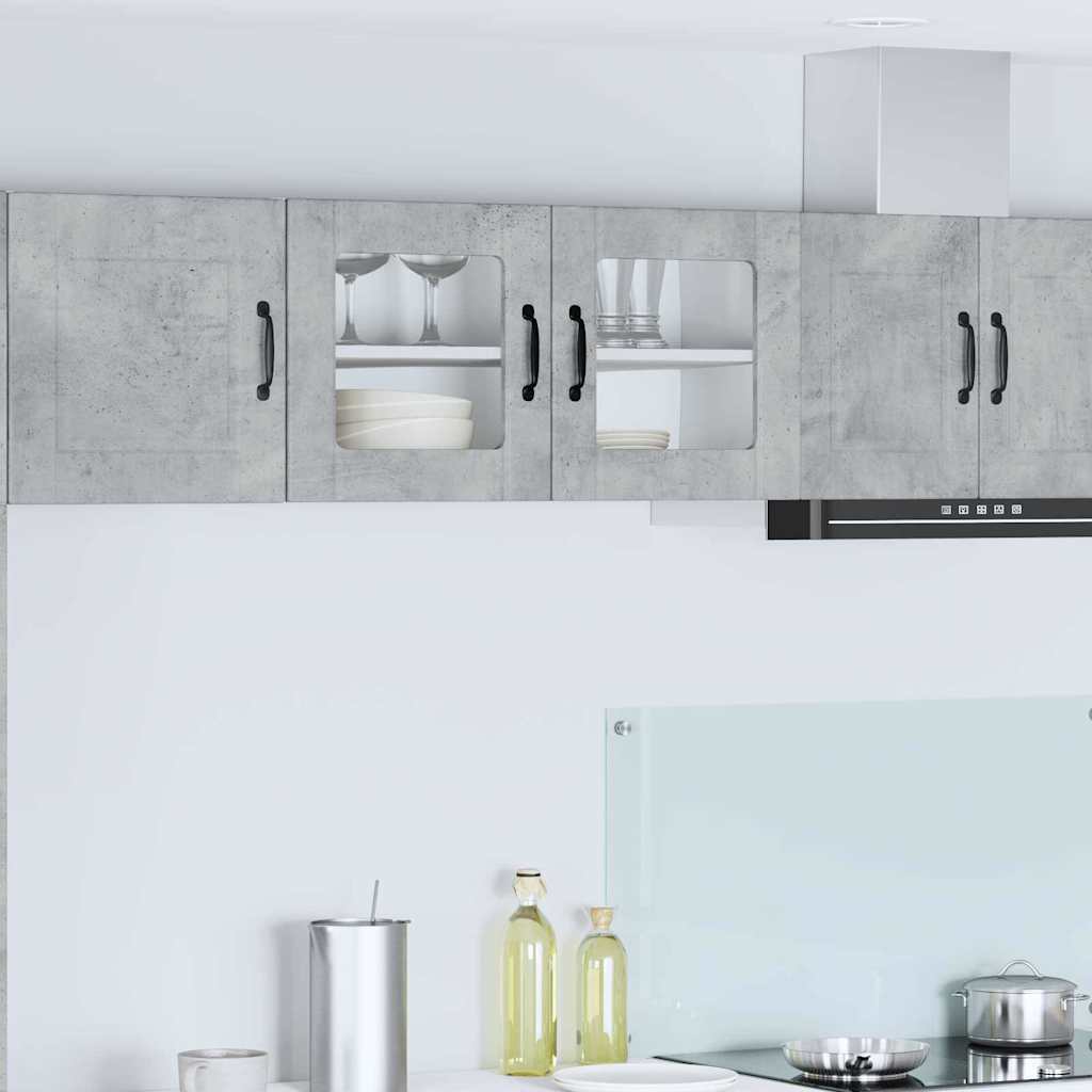 Kitchen Wall Cabinet with Shelf Concrete Grey 80 x 31 x 40 cm