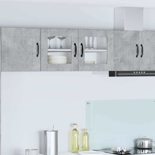 Kitchen Wall Cabinet with Shelf Concrete Grey 80 x 31 x 40 cm