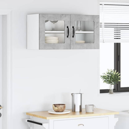 Kitchen Wall Cabinet with Shelf Concrete Grey 80 x 31 x 40 cm