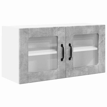 Kitchen Wall Cabinet with Shelf Concrete Grey 80 x 31 x 40 cm