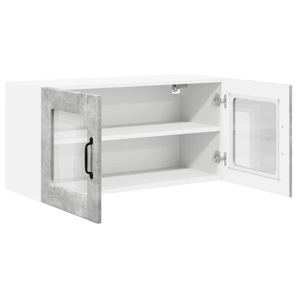 Kitchen Wall Cabinet with Shelf Concrete Grey 80 x 31 x 40 cm