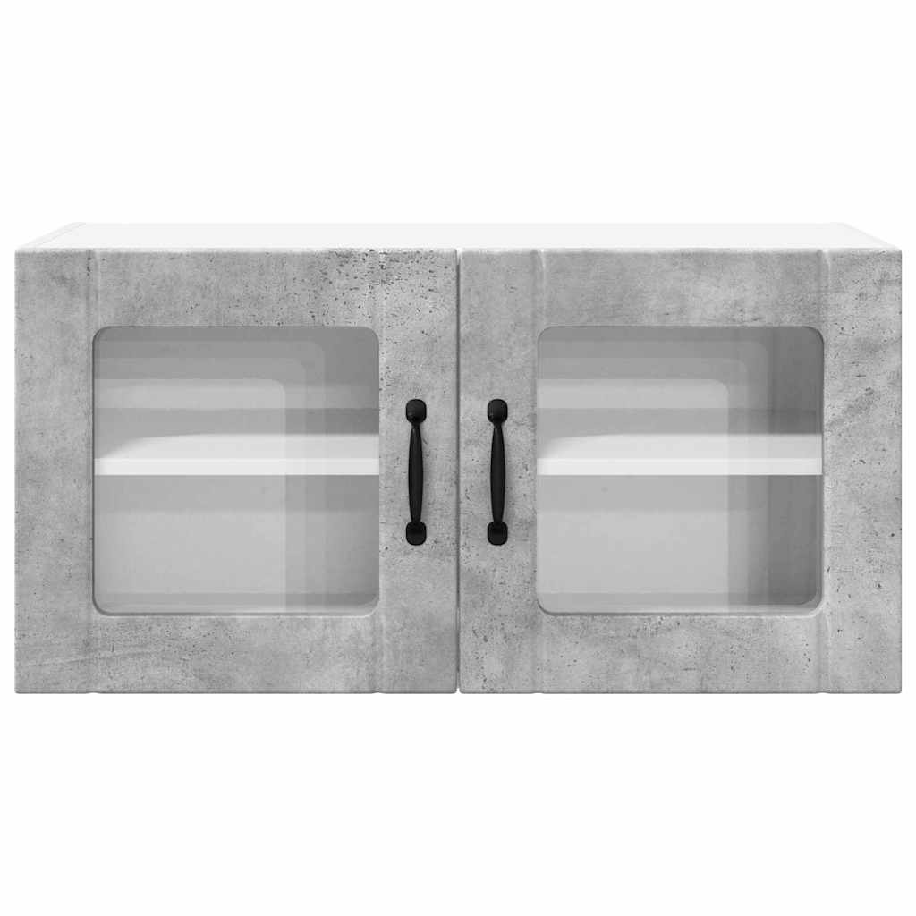Kitchen Wall Cabinet with Shelf Concrete Grey 80 x 31 x 40 cm