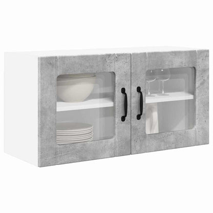 Kitchen Wall Cabinet with Shelf Concrete Grey 80 x 31 x 40 cm