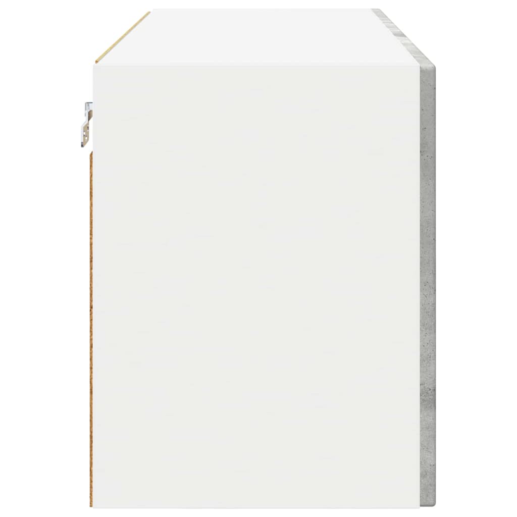 Kitchen Wall Cabinet with Shelf Concrete Grey 80 x 31 x 40 cm