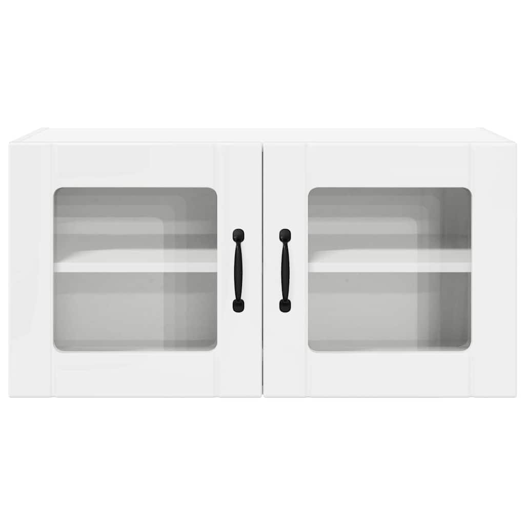 Kitchen Wall Cabinet with Door High Gloss White 80 x 31 x 40 cm