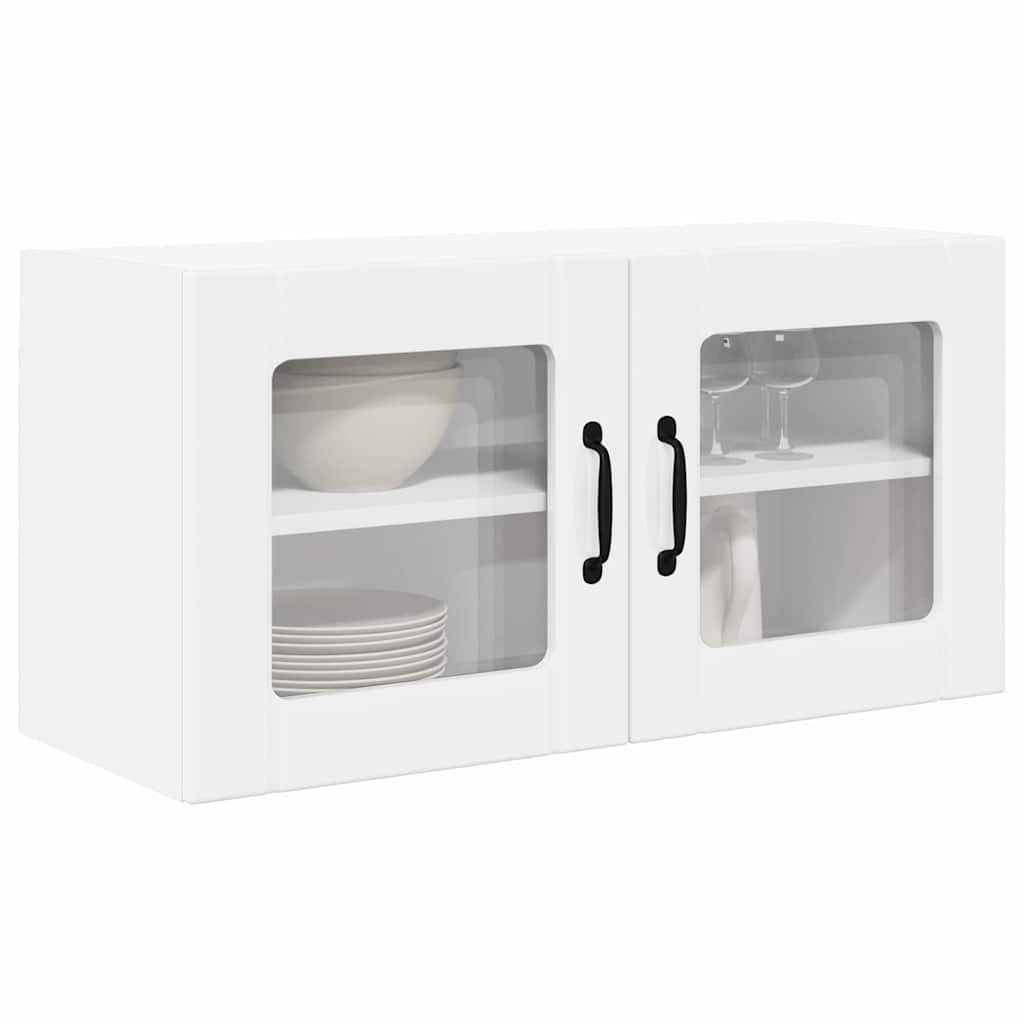 Kitchen Wall Cabinet with Door High Gloss White 80 x 31 x 40 cm