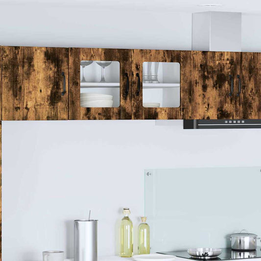 Kitchen Wall Cabinet Smoked Oak 80 x 31 x 40 cm Engineered Wood