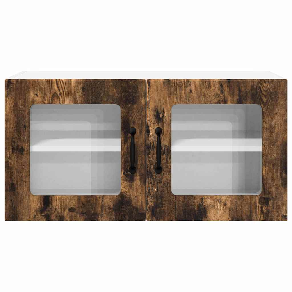 Kitchen Wall Cabinet Smoked Oak 80 x 31 x 40 cm Engineered Wood