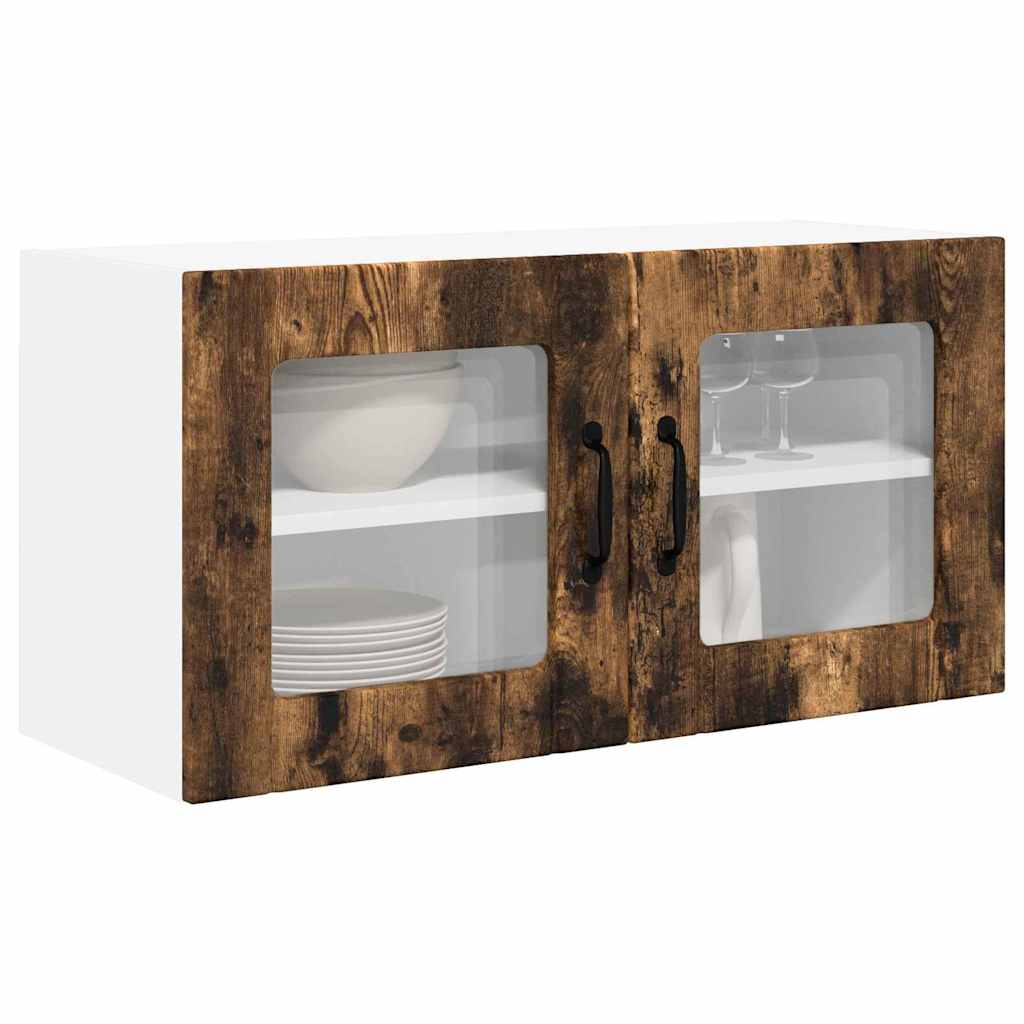 Kitchen Wall Cabinet Smoked Oak 80 x 31 x 40 cm Engineered Wood