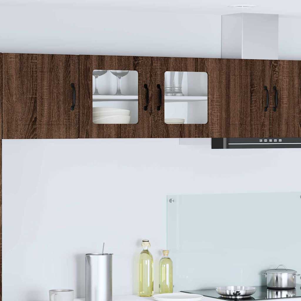 Kitchen Wall Cabinet Brown Oak 80 x 31 x 40 cm Engineered Wood