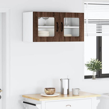 Kitchen Wall Cabinet Brown Oak 80 x 31 x 40 cm Engineered Wood