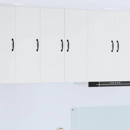 Kitchen Wall Cabinet with Shelf 2 pcs White 30 x 31 x 80 cm