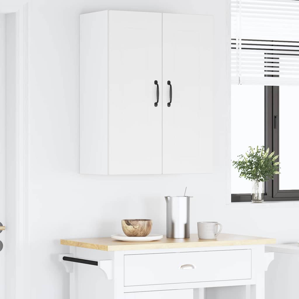 Kitchen Wall Cabinet with Shelf 2 pcs White 30 x 31 x 80 cm
