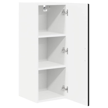 Kitchen Wall Cabinet with Shelf 2 pcs Black 30 x 31 x 80 cm