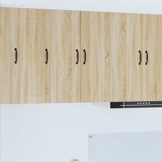 Kitchen Wall Cabinet Sonoma Oak 30 x 31 x 80 cm Engineered Wood