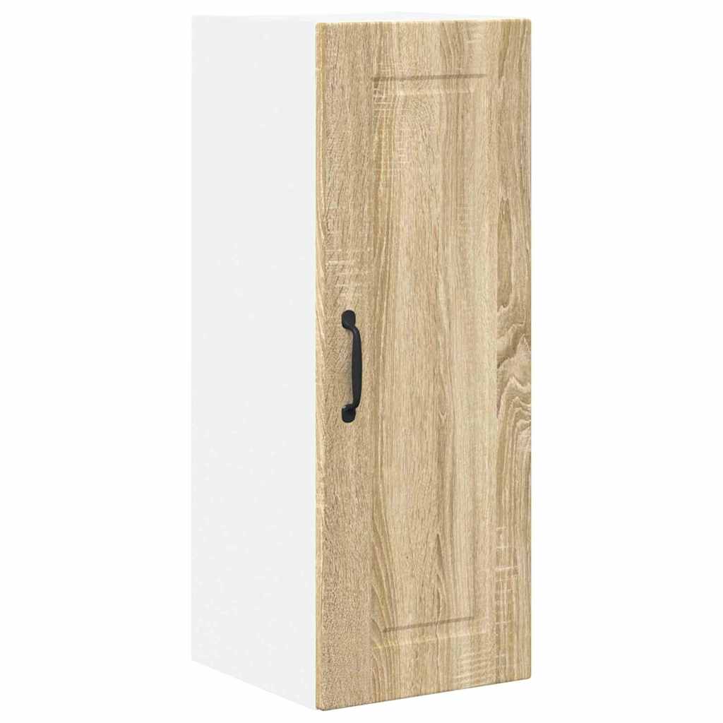 Kitchen Wall Cabinet with Door 2 pcs Sonoma Oak 30 x 31 x 80 cm