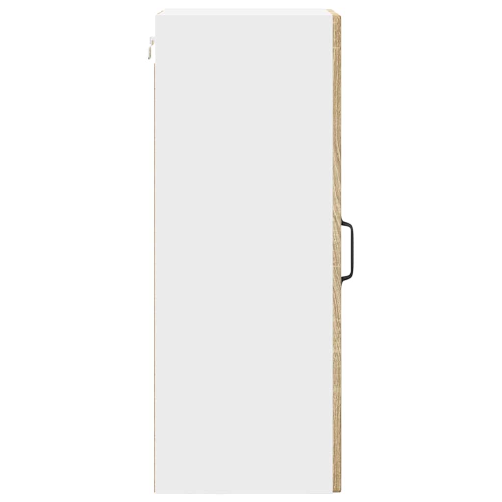 Kitchen Wall Cabinet with Door 2 pcs Sonoma Oak 30 x 31 x 80 cm