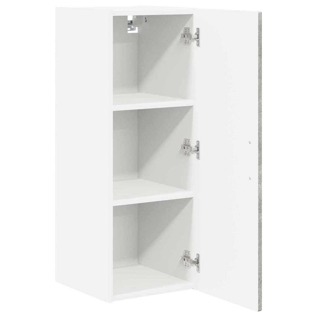 Kitchen Wall Cabinet with Shelf Concrete Grey 30 x 31 x 80 cm
