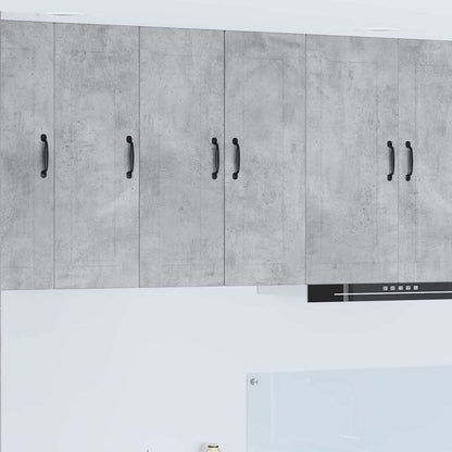 Kitchen Wall Cabinet 2 pcs Concrete Grey 30 x 31 x 80 cm