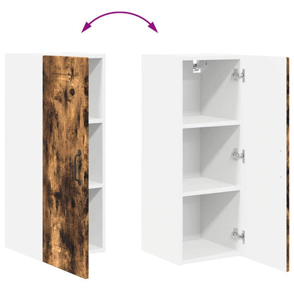 Kitchen Wall Cabinet Smoked Oak 30 x 31 x 80 cm Engineered Wood