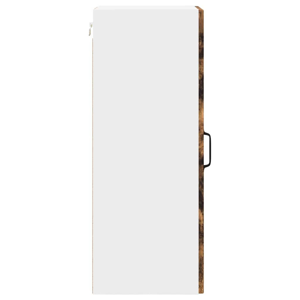 Kitchen Wall Cabinet Smoked Oak 30 x 31 x 80 cm Engineered Wood
