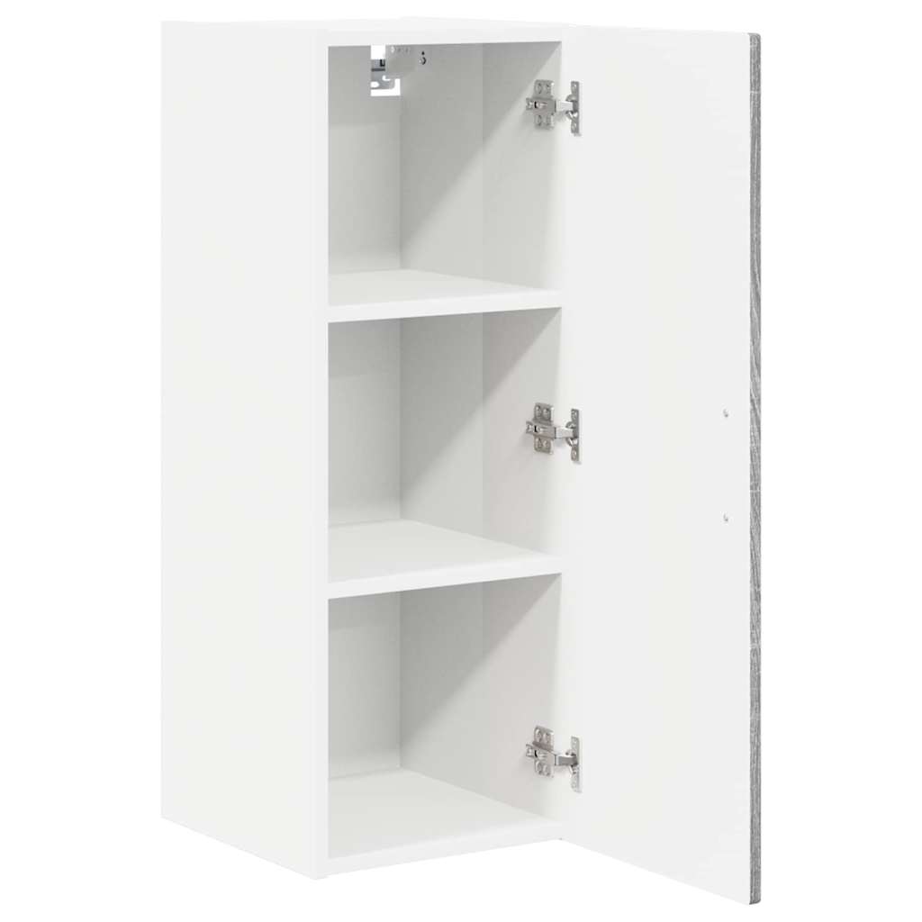 Kitchen Wall Cabinet with Shelf Grey Sonoma 30 x 31 x 80 cm