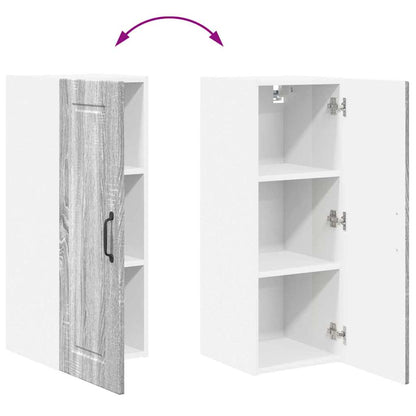 Kitchen Wall Cabinet with Shelf Grey Sonoma 30 x 31 x 80 cm