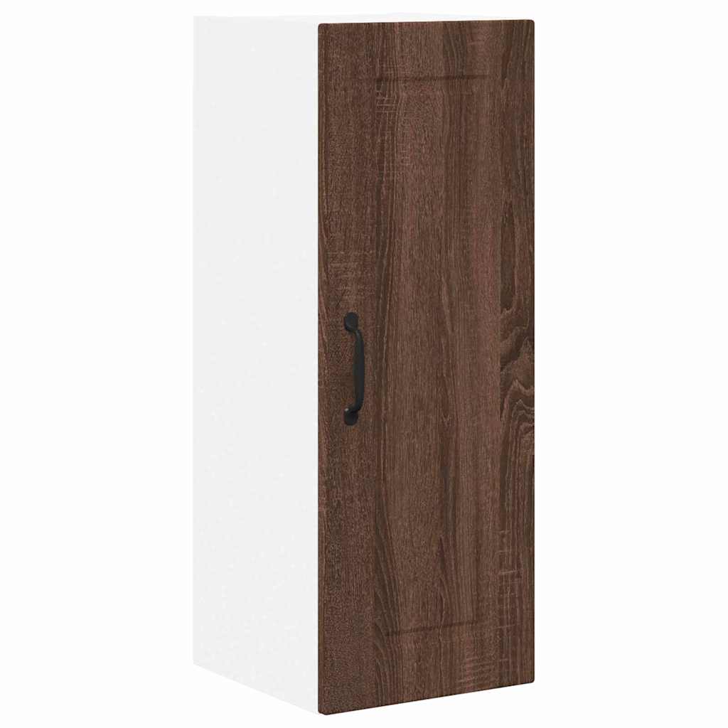 Kitchen Wall Cabinet Brown Oak 30 x 31 x 80 cm Engineered Wood