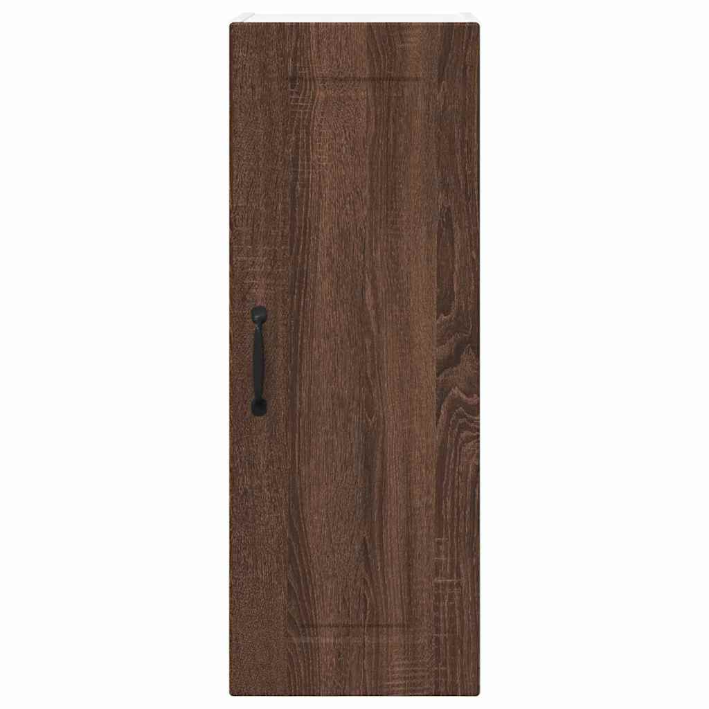 Kitchen Wall Cabinet Brown Oak 30 x 31 x 80 cm Engineered Wood