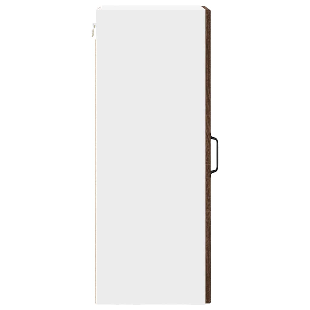 Kitchen Wall Cabinet Brown Oak 30 x 31 x 80 cm Engineered Wood