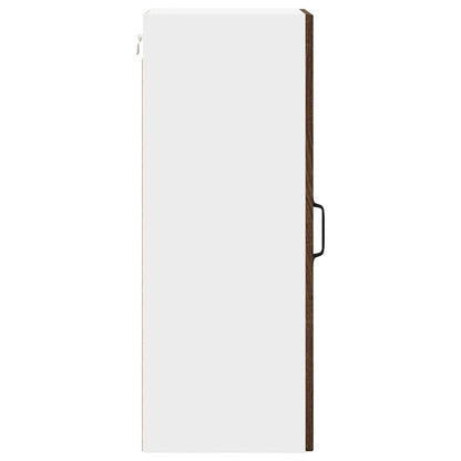 Kitchen Wall Cabinet Brown Oak 30 x 31 x 80 cm Engineered Wood