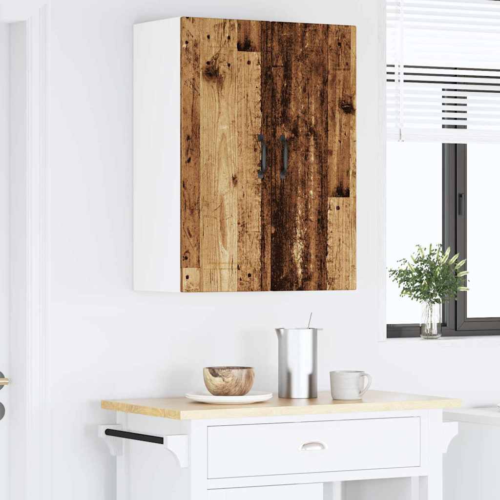 Kitchen Wall Cabinet with Shelf 2 pcs Old Wood 30 x 31 x 80 cm