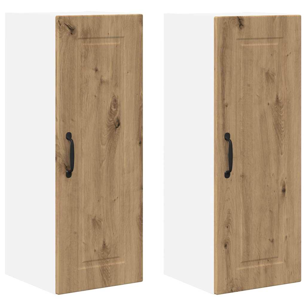 Kitchen Wall Cabinet 2 pcs Artisan Oak 30 x 31 x 80 cm