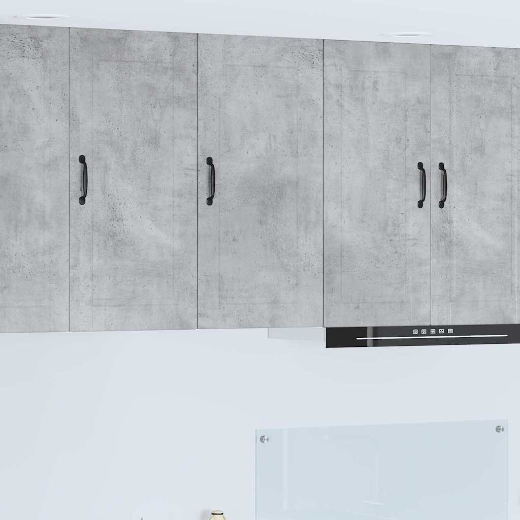 Kitchen Wall Cabinet with Shelf Concrete Grey 40 x 31 x 80 cm