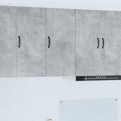 Kitchen Wall Cabinet with Shelf Concrete Grey 40 x 31 x 80 cm