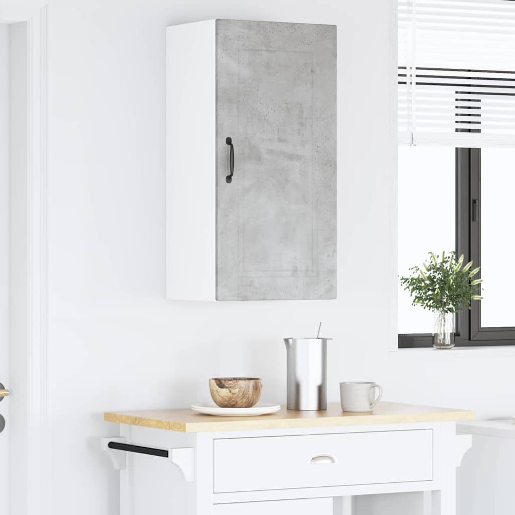 Kitchen Wall Cabinet with Shelf Concrete Grey 40 x 31 x 80 cm