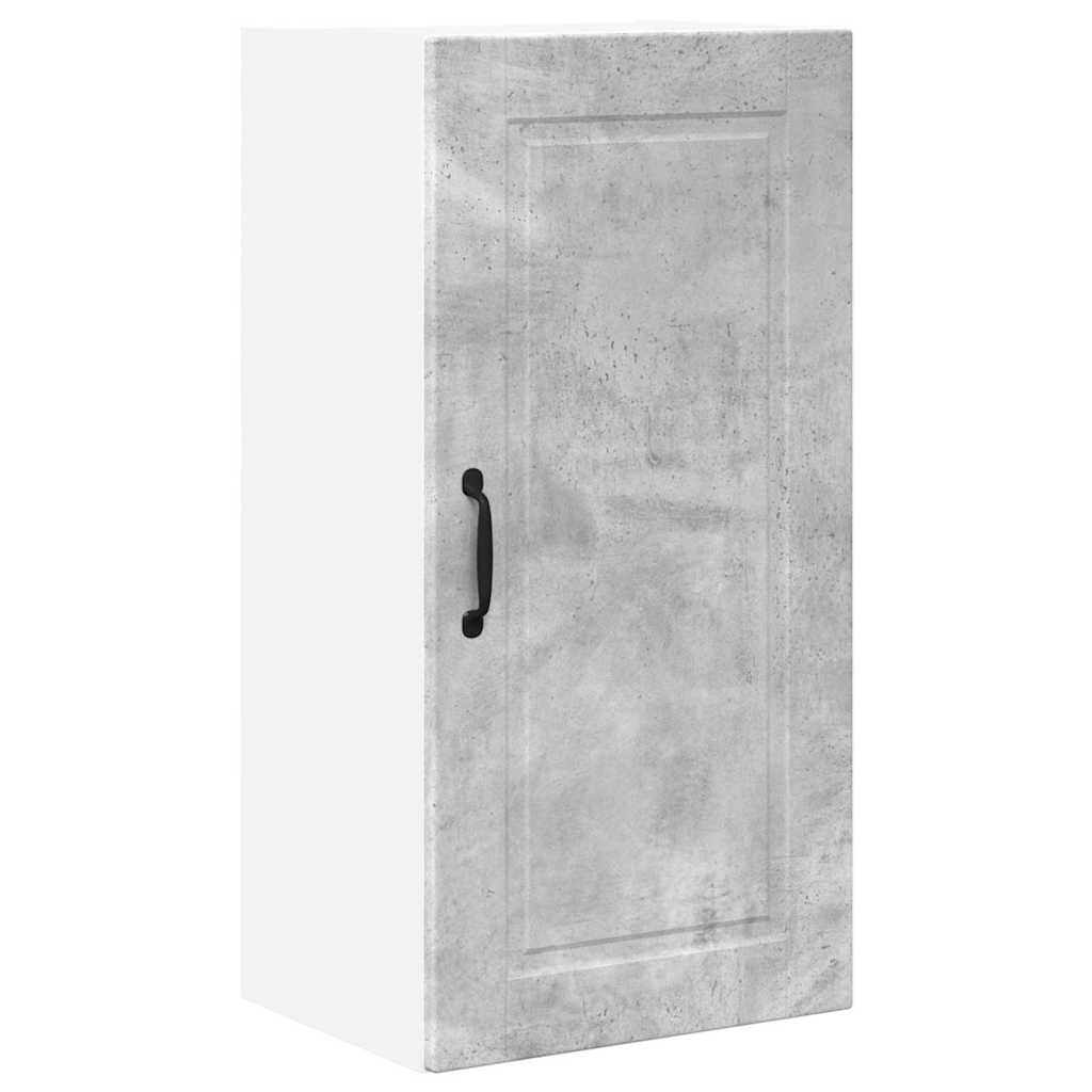 Kitchen Wall Cabinet with Shelf Concrete Grey 40 x 31 x 80 cm