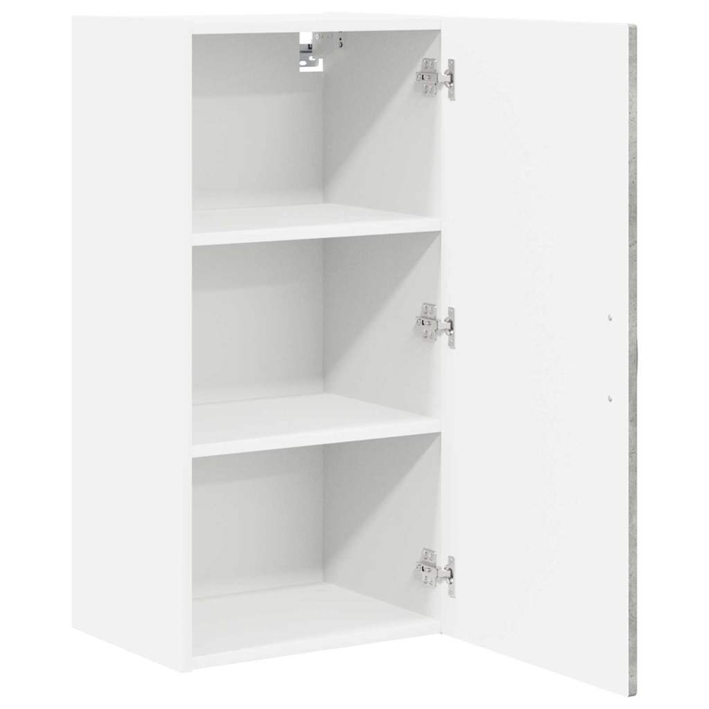 Kitchen Wall Cabinet with Shelf Concrete Grey 40 x 31 x 80 cm