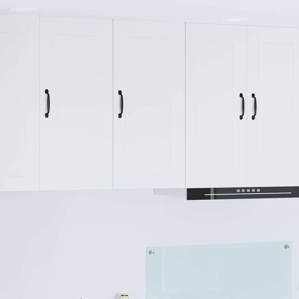 Kitchen Wall Cabinet with Door High Gloss White 40 x 31 x 80 cm