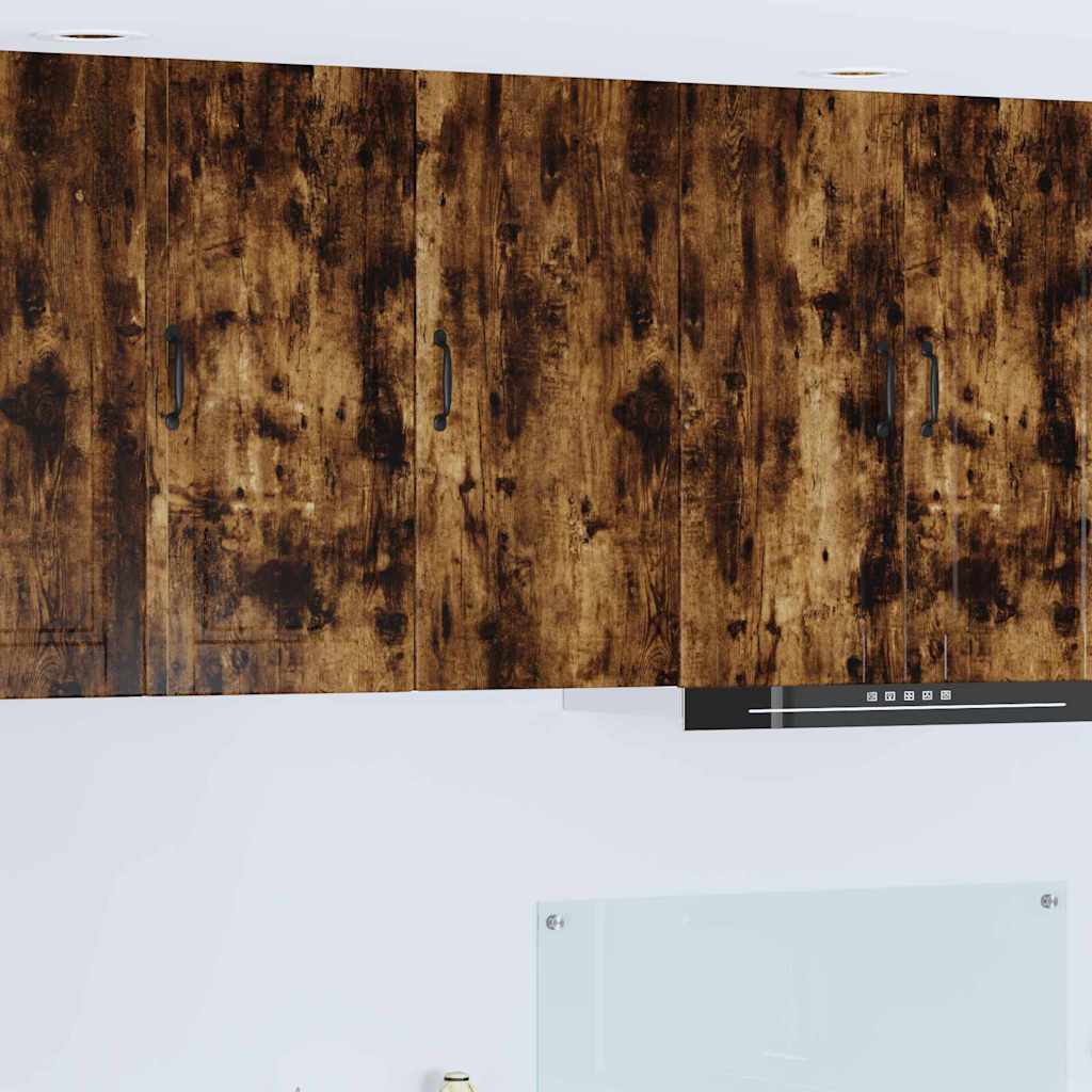 Kitchen Wall Cabinet Smoked Oak 40 x 31 x 80 cm Engineered Wood