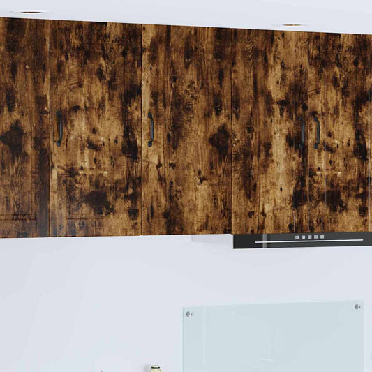 Kitchen Wall Cabinet Smoked Oak 40 x 31 x 80 cm Engineered Wood