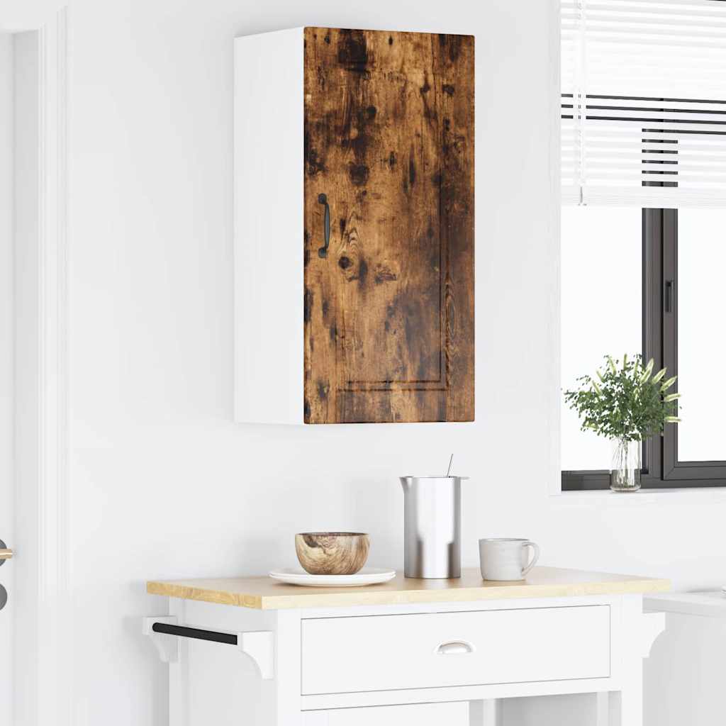 Kitchen Wall Cabinet Smoked Oak 40 x 31 x 80 cm Engineered Wood