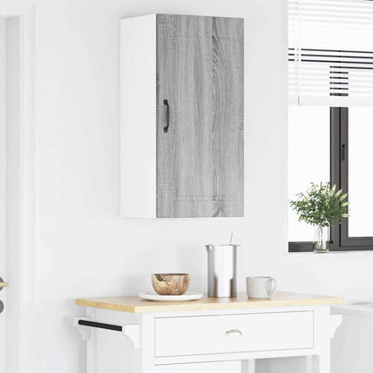 Kitchen Wall Cabinet with Shelf Grey Sonoma 40 x 31 x 80 cm