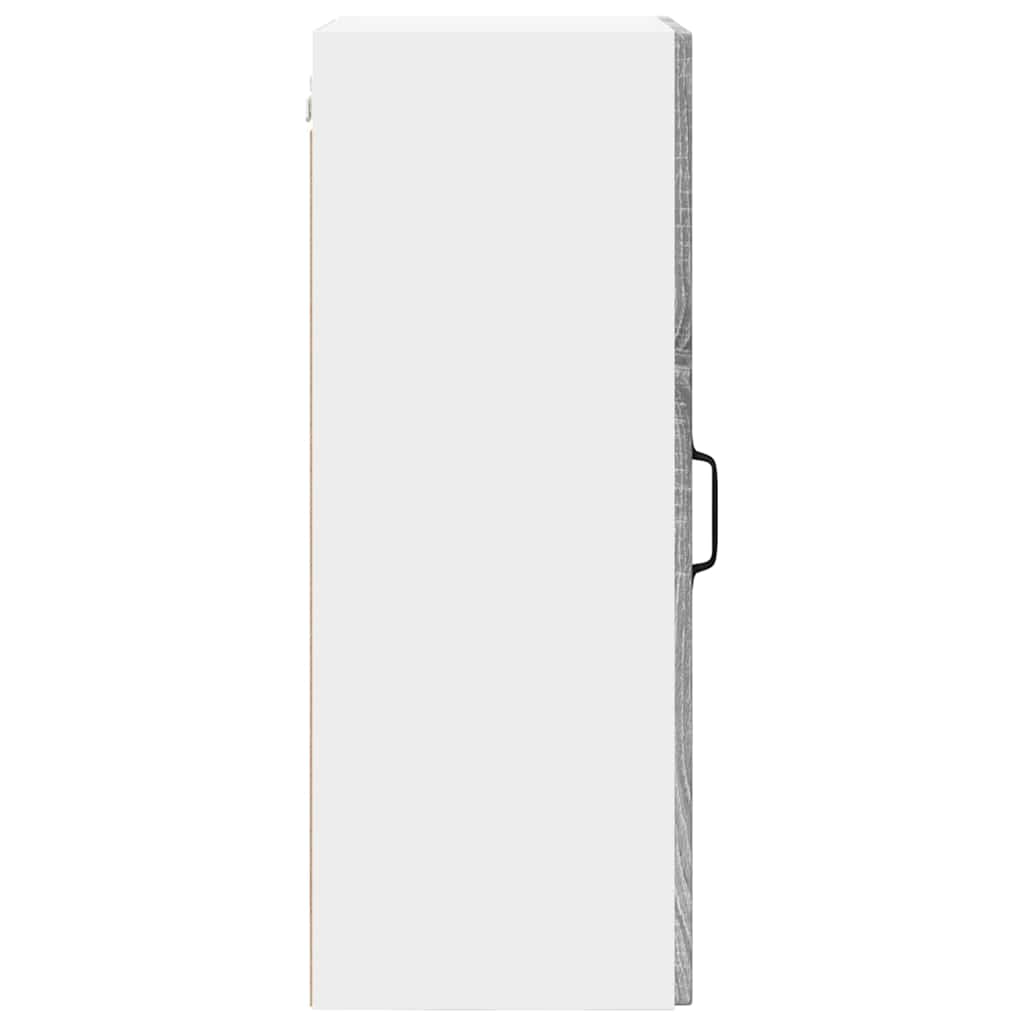 Kitchen Wall Cabinet with Shelf Grey Sonoma 40 x 31 x 80 cm