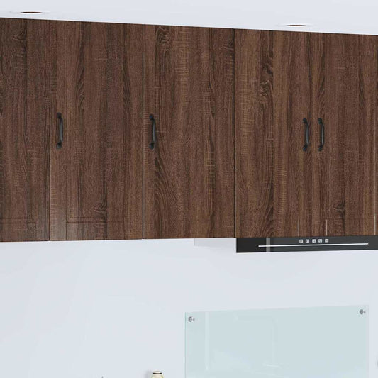 Kitchen Wall Cabinet Brown Oak 40 x 31 x 80 cm Engineered Wood